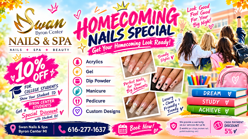 Swan Nails & Spa Byron Center